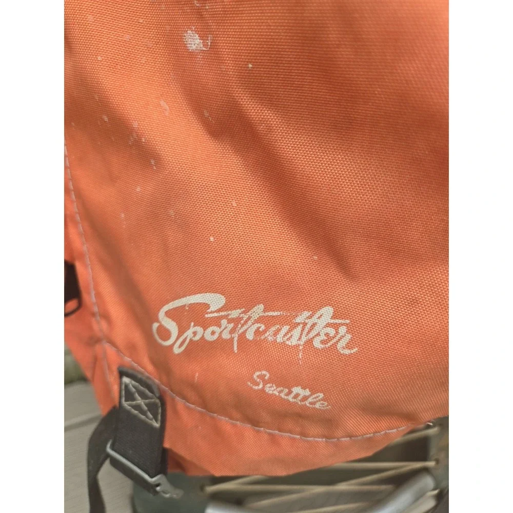 Skyline Camp Trail  External Frame Hiking Backpack, Orange  VTG